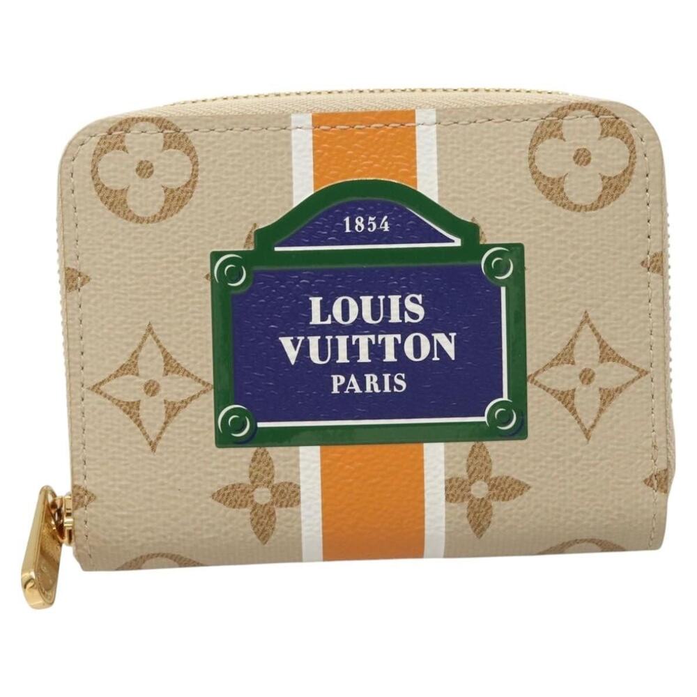 Louis Vuitton Monogram Monopanam Zippy Coin Purse Beige